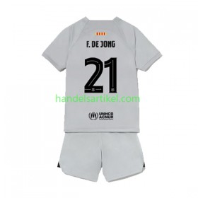 FC Barcelona Frenkie de Jong 21 Kinder 3rd Trikotsatz 2022/23 Kurzarm (+ Kurze Hosen)